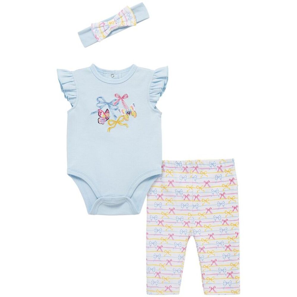 Little Me Butterfly Bodysuit Pant Headband
